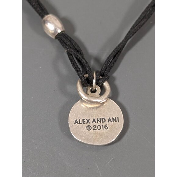 Alex and Ani Sterling Silver 925 Christmas Gift Charm Cord Bracelet Adjustable - Picture 4 of 5